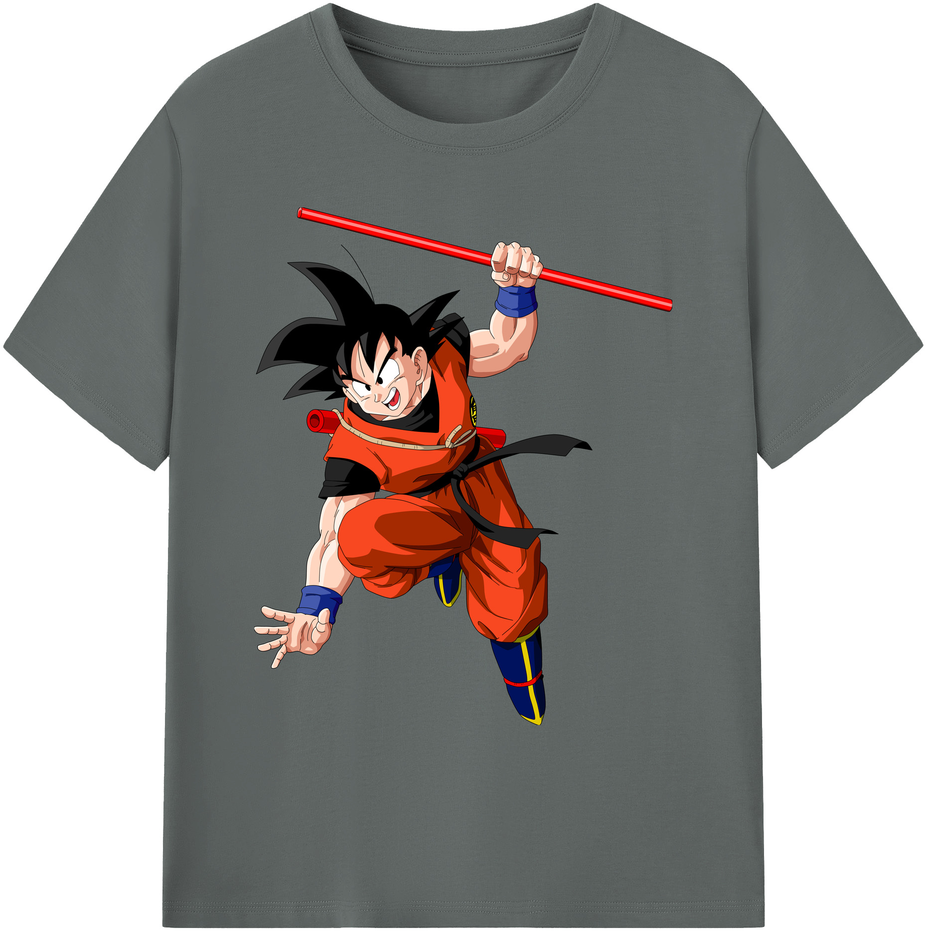 （画像用） ドラゴンボール 孫悟空（そん ごくう）Son Goku カカロット DRAGON BALL Kakarotto 綿100％ メンズ半袖Tシャツ｜肌触りやわらか＆通気性